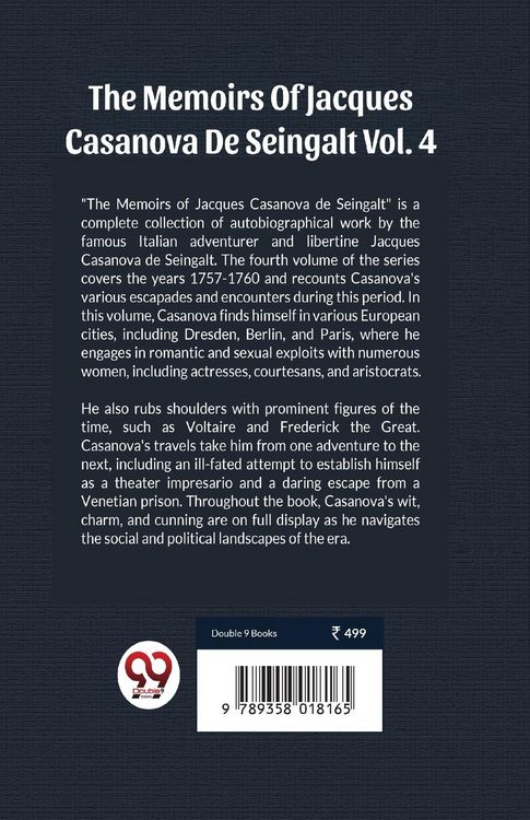 Produktbild: The Memoirs Of Jacques Casanova De Seingalt Vol. 4