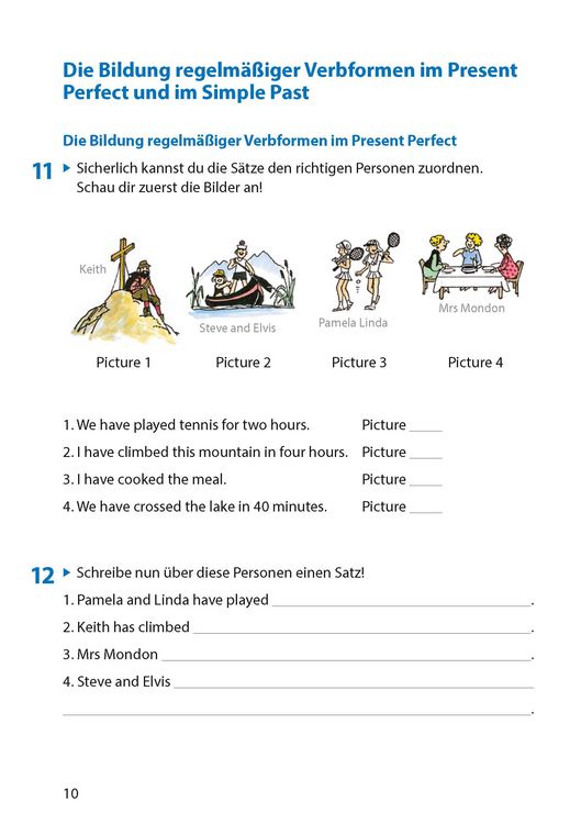 Produktbild: Simple Past & Present Perfect. Englisch ab 6. Klasse und f&uuml;r Erwachsene, A5-Heft