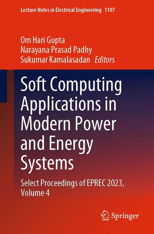 Produktbild: Soft Computing Applications in Modern Power and Energy Systems