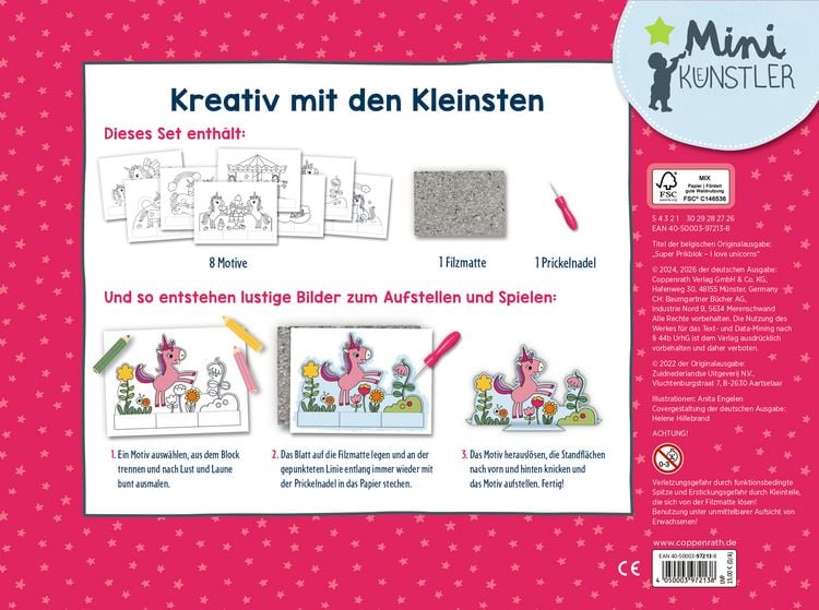 Produktbild: Mein gro&szlig;es Prickel-Starterset: Einh&ouml;rner