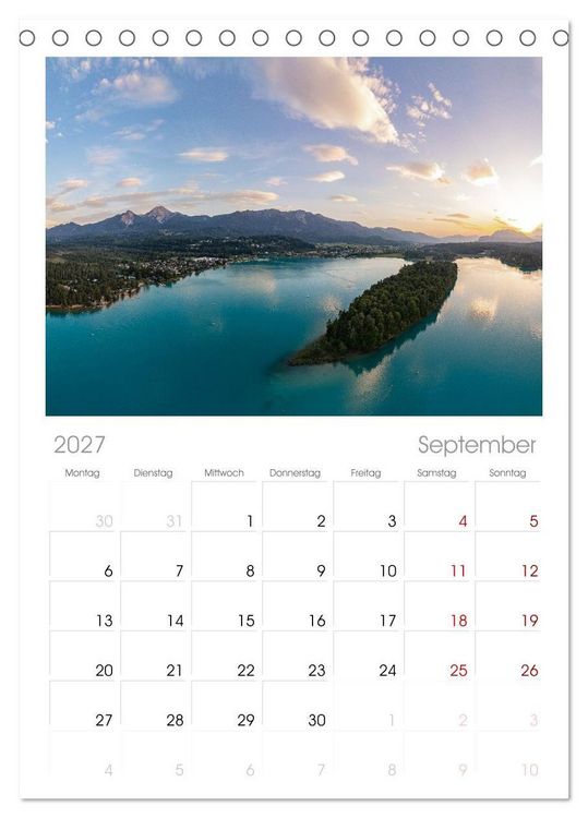 Produktbild: Tischplaner 2027 - Der wundersch&ouml;ne Faaker See in K&auml;rnten (A5 Tischkalender zum Aufstellen) CALVENDO