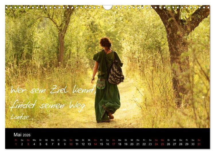 Produktbild: Poetische Wege (Wandkalender 2026 DIN A3 quer), CALVENDO Monatskalender