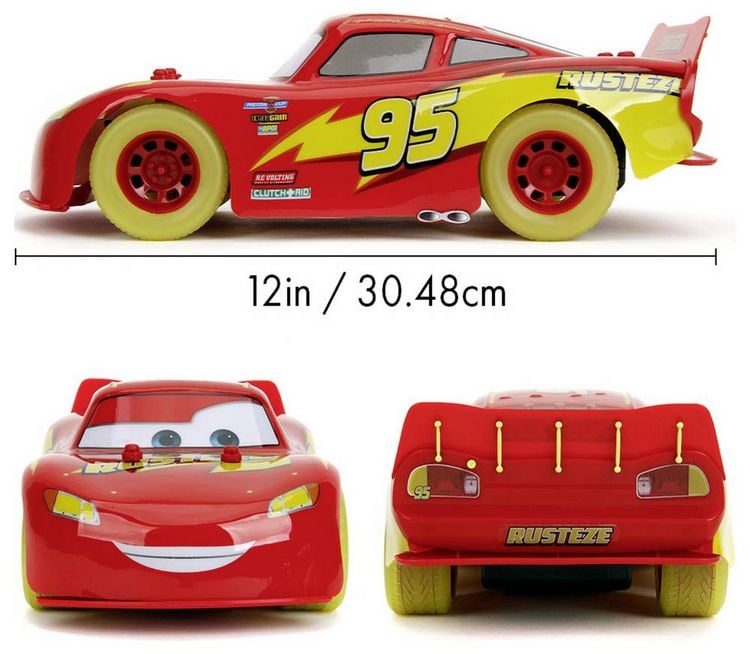 Produktbild: JADA TOYS 9335563314R00 RC Lightning McQueen Glow Racers 1:14 1:14 RC Einsteiger Modellauto Elektro Rennwagen