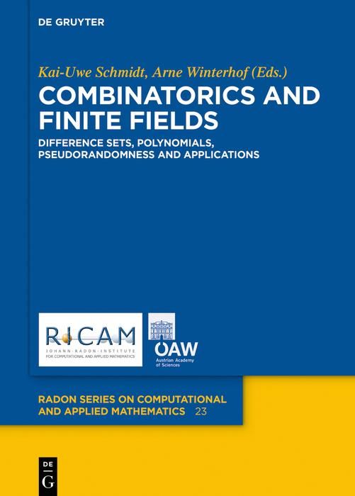 Produktbild: Combinatorics and Finite Fields