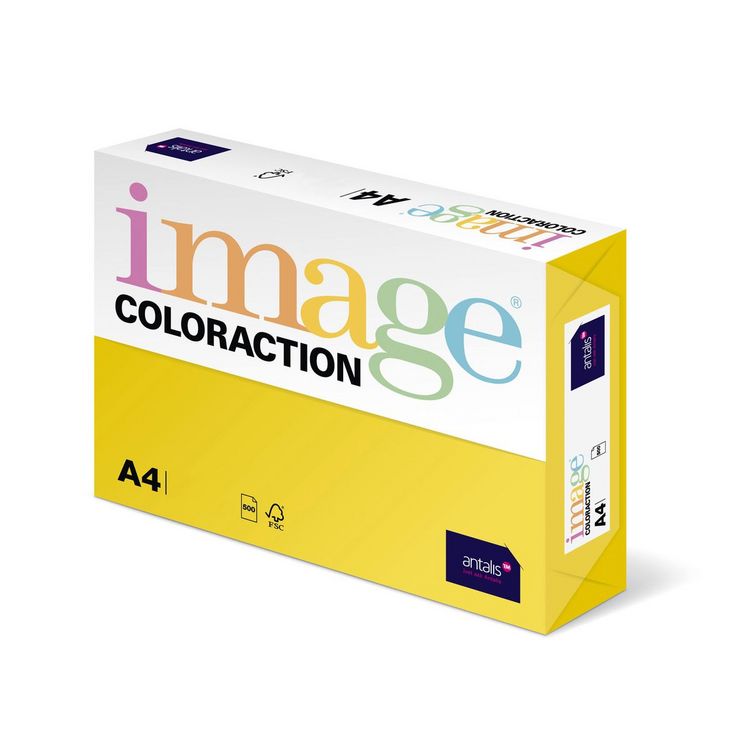 Produktbild: Kopierpapier image COLORACTION 120g/m&sup2; kanariengelb DIN A4 250 Blatt