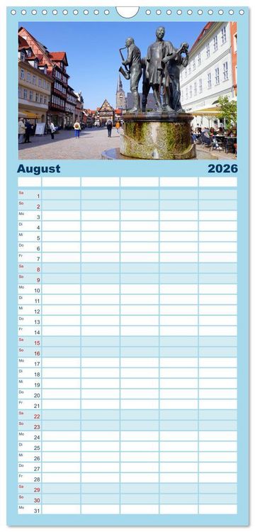 Produktbild: Familienplaner 2026 - Sch&ouml;ne Wasserspiele mit 5 Spalten (Wandkalender, 21 x 45 cm) CALVENDO