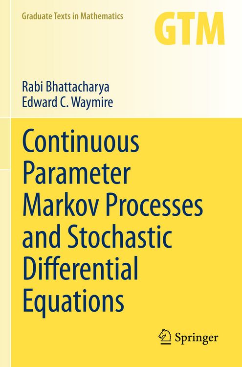 Produktbild: Continuous Parameter Markov Processes and Stochastic Differential Equations