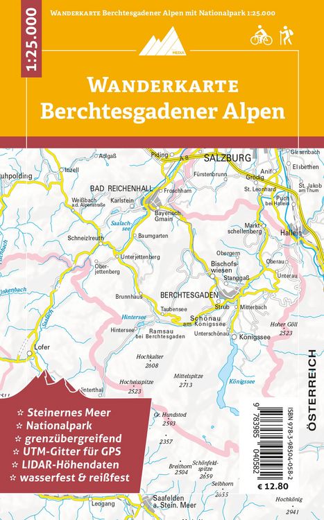 Produktbild: Berchtesgadener Alpen - Wanderkarte 1:25.000
