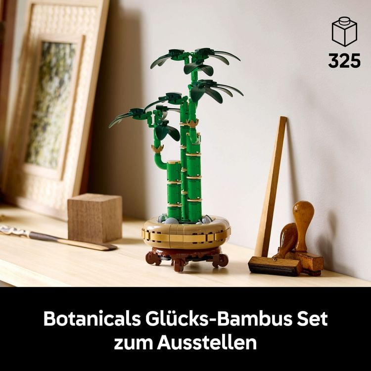 Produktbild: LEGO Botanicals Gl&uuml;cks-Bambus - Kunstpflanze f&uuml;r Erwachsene 10344