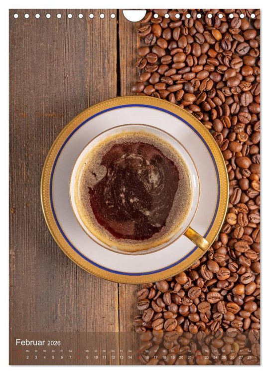 Produktbild: Kaffee für ein Genusserlebnis (Wandkalender 2026 DIN A4 hoch), CALVENDO Monatskalender