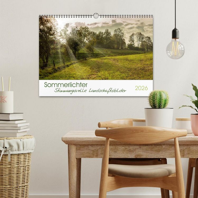 Produktbild: Sommerlichter - Stimmungsvolle Landschaftsbilder (Wandkalender 2026 DIN A3 quer), CALVENDO Monatskalender