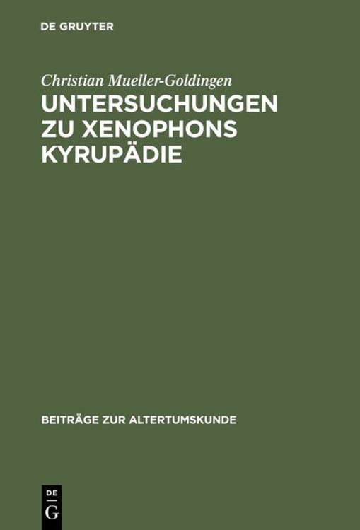 Produktbild: Untersuchungen zu Xenophons Kyrup&auml;die