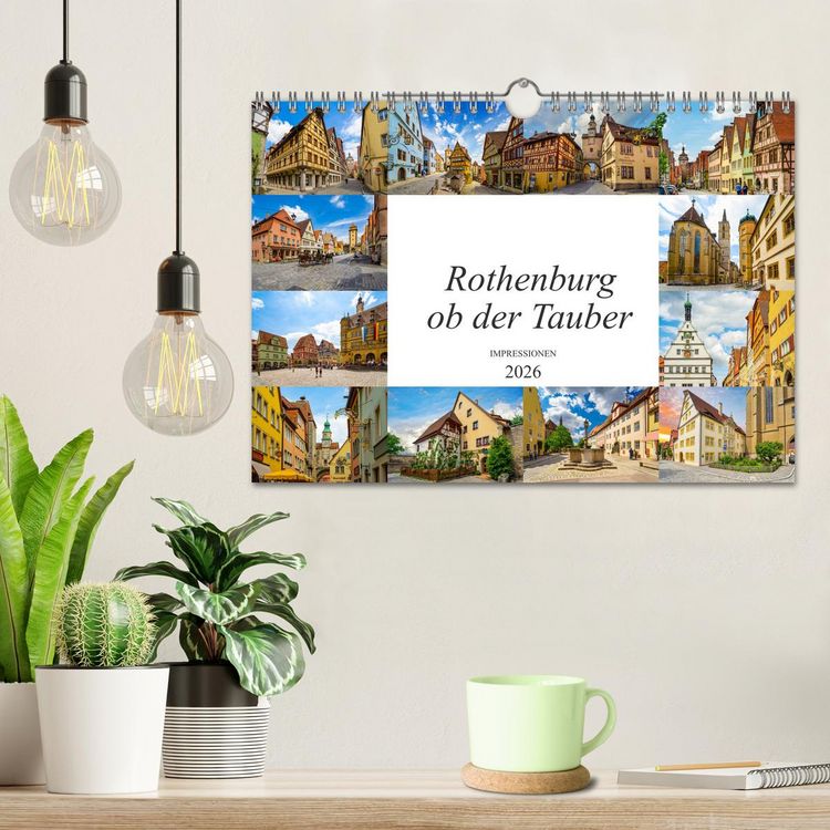 Produktbild: Rothenburg ob der Tauber Impressionen (Wandkalender 2026 DIN A4 quer), CALVENDO Monatskalender