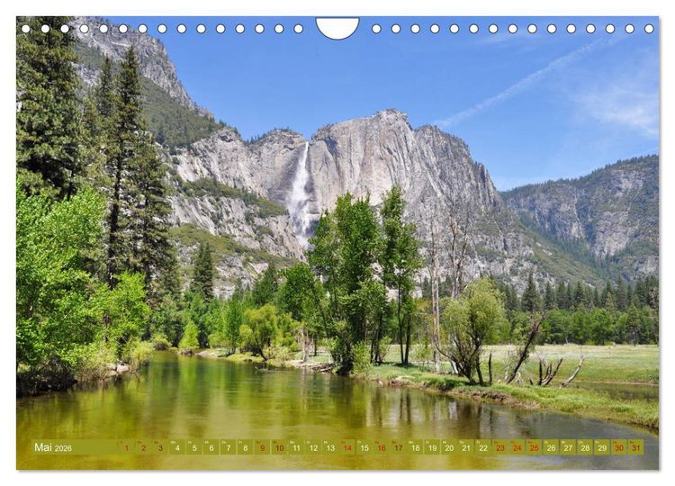 Produktbild: Erlebe mit mir die Landschaft des Yosemite Nationalpark (Wandkalender 2026 DIN A4 quer), CALVENDO Monatskalender