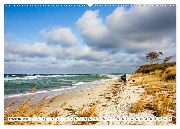 Produktbild: Dar&szlig;er Weststrand - Fischland Dar&szlig; Zingst (hochwertiger Premium Wandkalender 2026 DIN A2 quer), Kunstdruck in Hochglanz