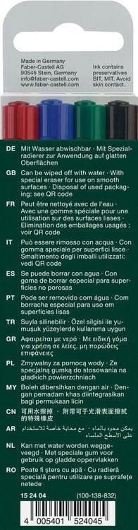 Produktbild: Faber-Castell Marker Multimark non-permanent S, 4er Set