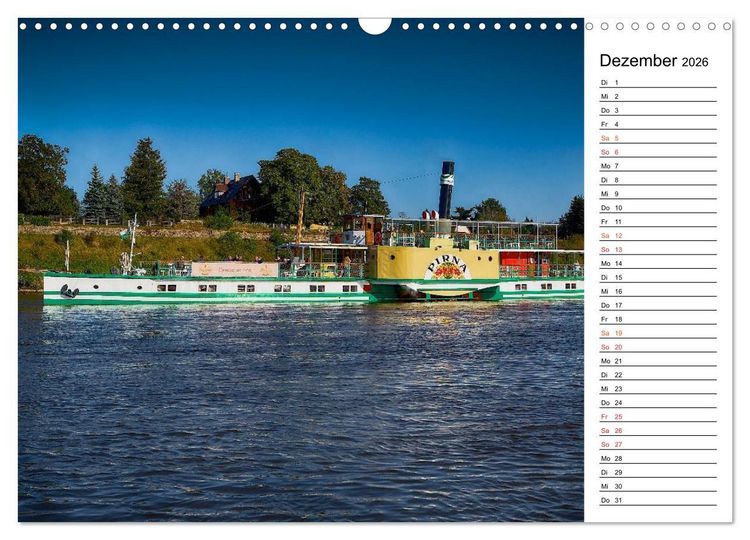 Produktbild: Schaufelraddampfer (Wandkalender 2026 DIN A3 quer), CALVENDO Monatskalender
