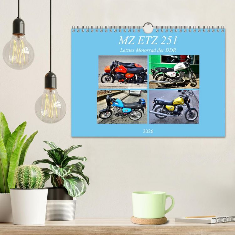 Produktbild: MZ ETZ 251 - Letztes Motorrad der DDR (Wandkalender 2026 DIN A4 quer), CALVENDO Monatskalender