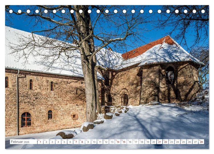 Produktbild: Romanik in Sachsen-Anhalt (Tischkalender 2026 DIN A5 quer), CALVENDO Monatskalender