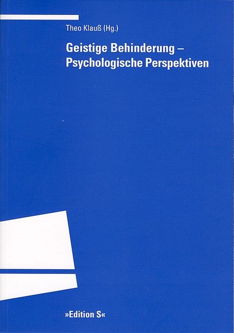 Produktbild: Geistige Behinderung &ndash; Psychologische Perspektiven