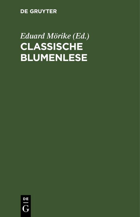 Produktbild: Classische Blumenlese