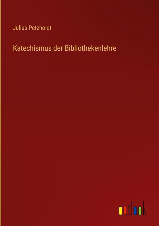Produktbild: Katechismus der Bibliothekenlehre