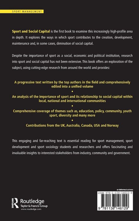 Produktbild: Sport and Social Capital