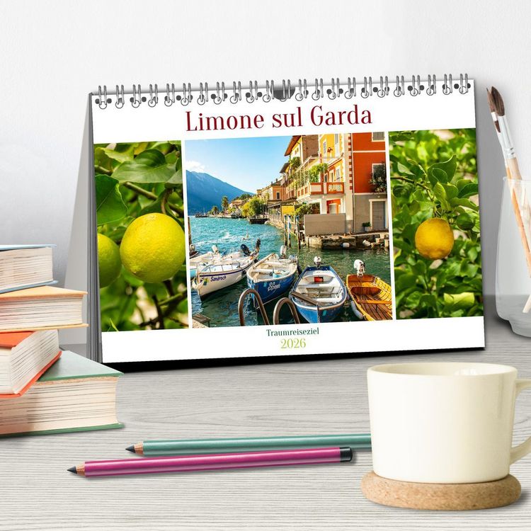 Produktbild: Limone sul Garda - Traumreiseziel (Tischkalender 2026 DIN A5 quer), CALVENDO Monatskalender