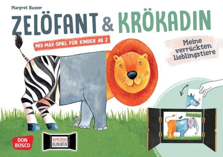 Produktbild: Zel&ouml;fant und Kr&ouml;kadin: Meine verr&uuml;ckten Lieblingstiere. Kamishibai Bildkartenset