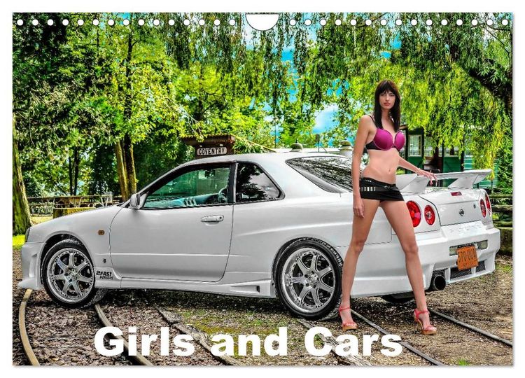 Produktbild: Girls and Cars (Wall Calendar 2026 DIN A4 landscape), CALVENDO 12 Month Wall Calendar