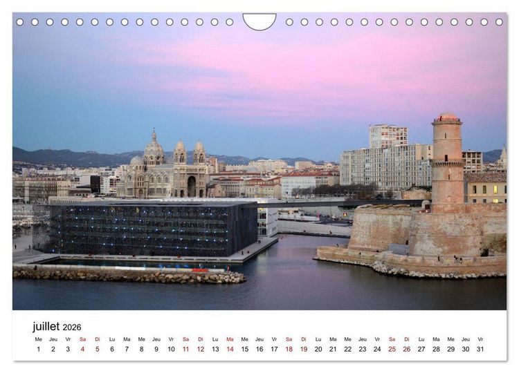 Produktbild: Marseille C&ocirc;te et Corniche (Calendrier mural 2026 DIN A4 vertical), CALVENDO calendrier mensuel