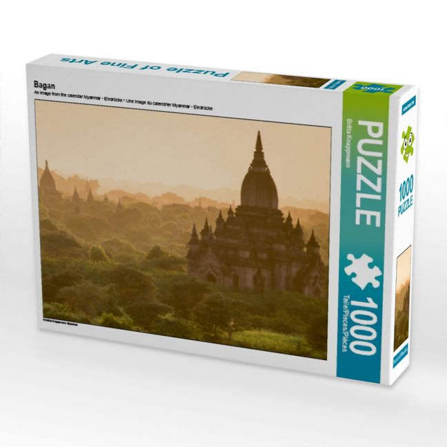 Produktbild: CALVENDO Puzzle Bagan | 1000 Teile Lege-Gr&ouml;&szlig;e 64x48cm Foto-Puzzle f&uuml;r gl&uuml;ckliche Stunden