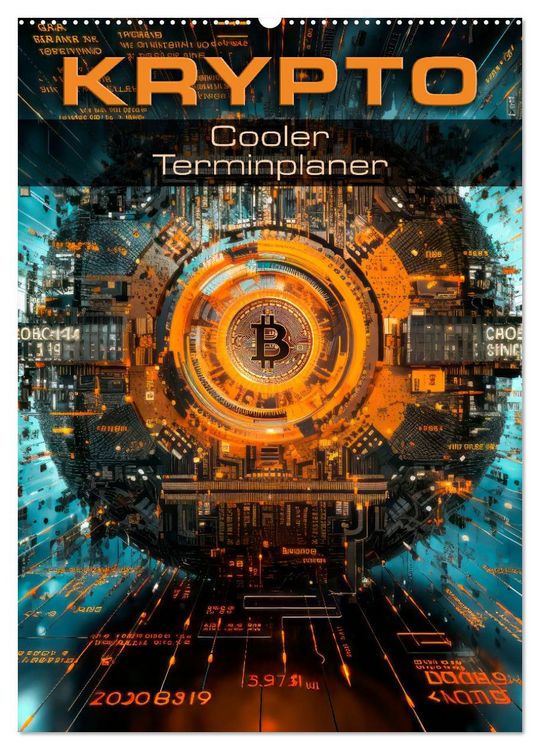 Produktbild: KRYPTO Cooler Terminplaner (Wandkalender 2026 DIN A2 hoch), CALVENDO Monatskalender