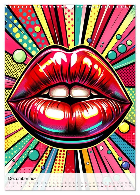 Produktbild: Pop Art - In der &Auml;ra der K&uuml;nstlichen Intelligenz (Wandkalender 2026 DIN A3 hoch), CALVENDO Monatskalender
