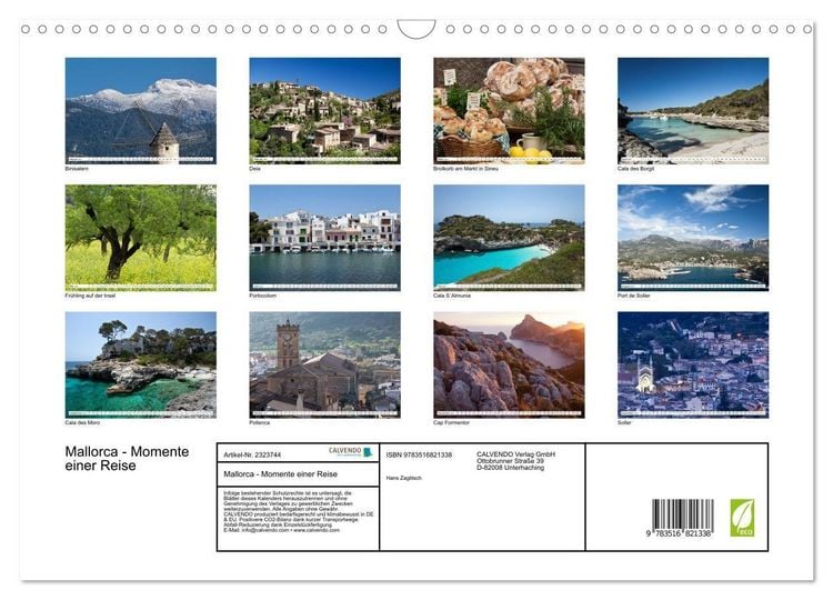 Produktbild: Mallorca - Momente einer Reise (Wandkalender 2027 DIN A3 quer), CALVENDO Monatskalender