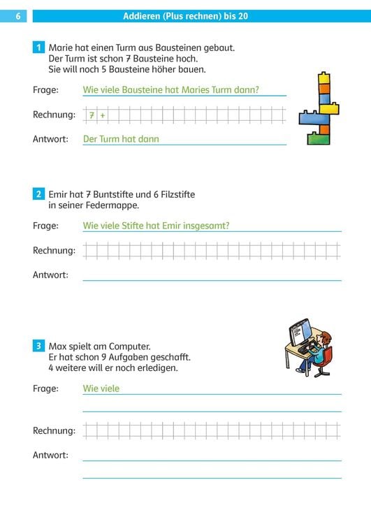 Produktbild: Die Mathe-Helden Rechengeschichten und Textaufgaben 2. Klasse