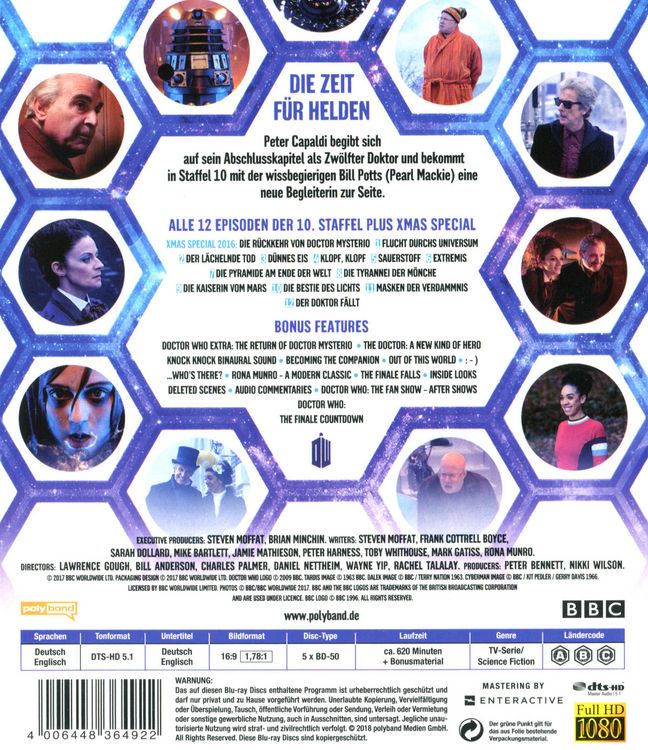 Produktbild: Doctor Who - Die komplette 10. Staffel [5 BRs]