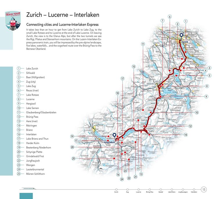 Produktbild: Hallwag Reisef&uuml;hrer Grand Train Tour of Switzerland, englische Ausgabe