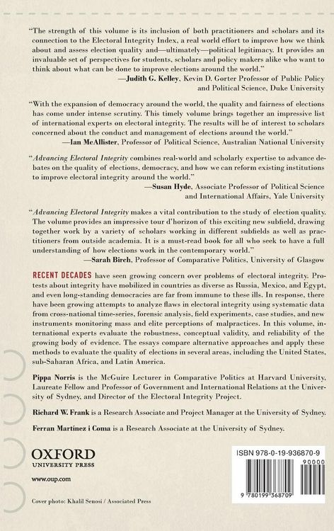Produktbild: Advancing Electoral Integrity
