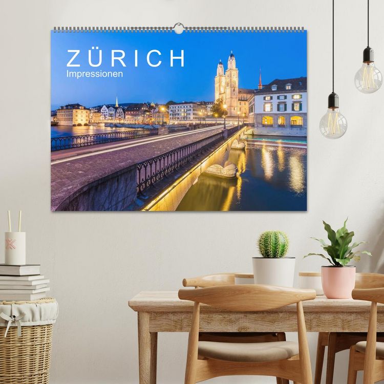 Produktbild: Z &Uuml; R I C H Impressionen (Wandkalender 2026 DIN A2 quer), CALVENDO Monatskalender