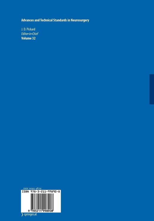 Produktbild: Advances and Technical Standards in Neurosurgery Vol. 32