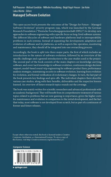 Produktbild: Managed Software Evolution