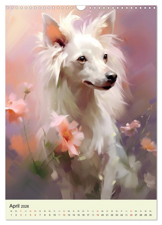 Produktbild: Kleine Hunde. Entz&uuml;ckend, lieblich, duftig (Wandkalender 2026 DIN A3 hoch), CALVENDO Monatskalender