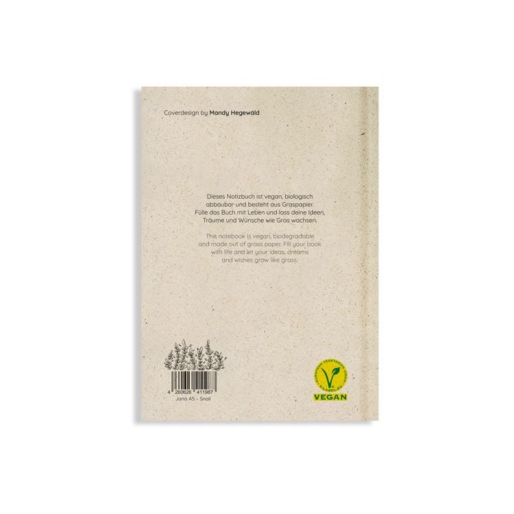 Produktbild: matabooks - Jana Notizbuch A5 "Snail" (blanko, farbig)