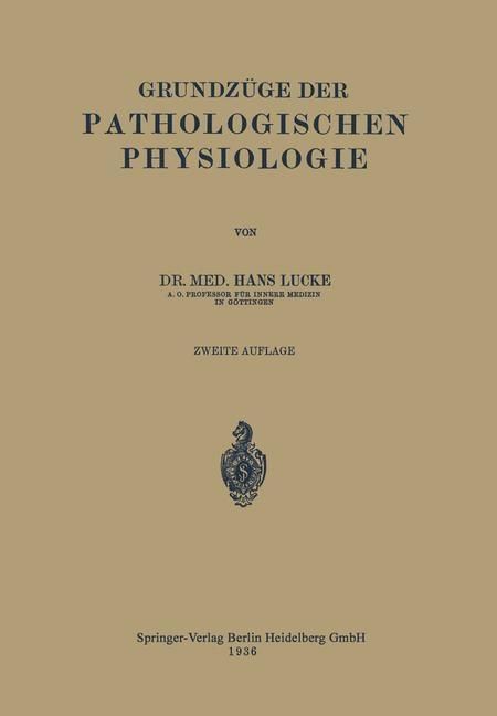 Produktbild: Grundz&uuml;ge der pathologischen Physiologie