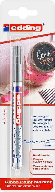 Produktbild: edding Glanzlackmarker 780 silber 0,8mm