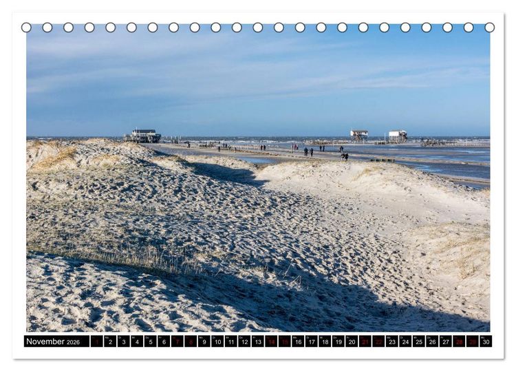 Produktbild: St. Peter-Ording - Natur pur (Tischkalender 2026 DIN A5 quer), CALVENDO Monatskalender