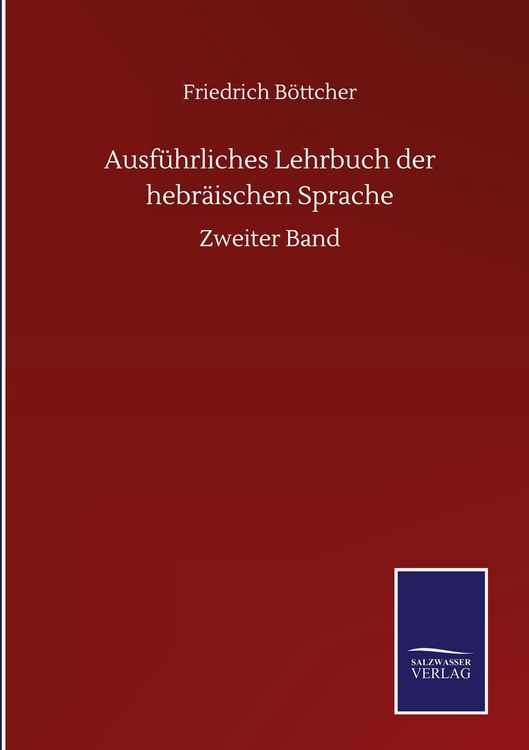 Produktbild: Ausf&uuml;hrliches Lehrbuch der hebr&auml;ischen Sprache