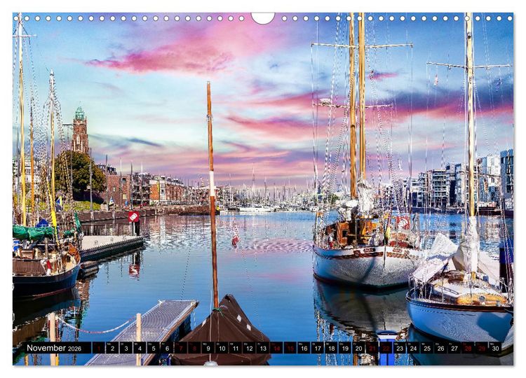 Produktbild: BREMERHAVEN Maritimes in der Seestadt (Wandkalender 2026 DIN A3 quer), CALVENDO Monatskalender