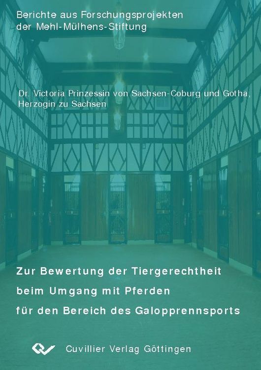 Produktbild: Zur Bewertung der Tiergerechtheit beim Umgang mit Pferden f&uuml;r den Bereich des Galopprennsports